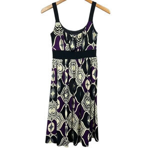 Tiana B Women's Retro Tank Dress Sleeveless Multicolor Size S Small Stretch USA